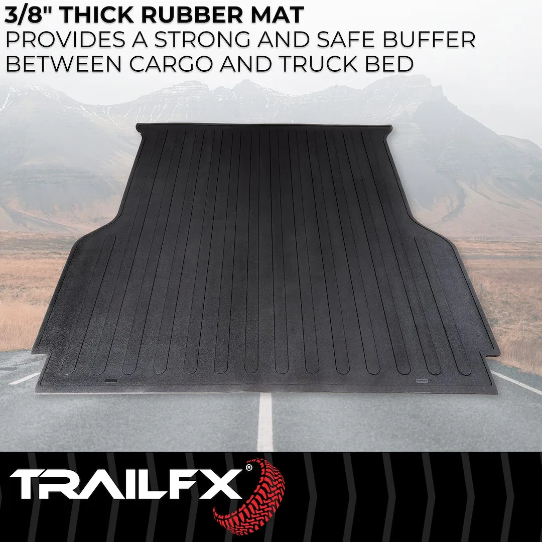 643N – TRAILFX Bed Mat, Direct-Fit Drop-In Without Raised Edges Textured Pebble Surface Design Black - view 3
